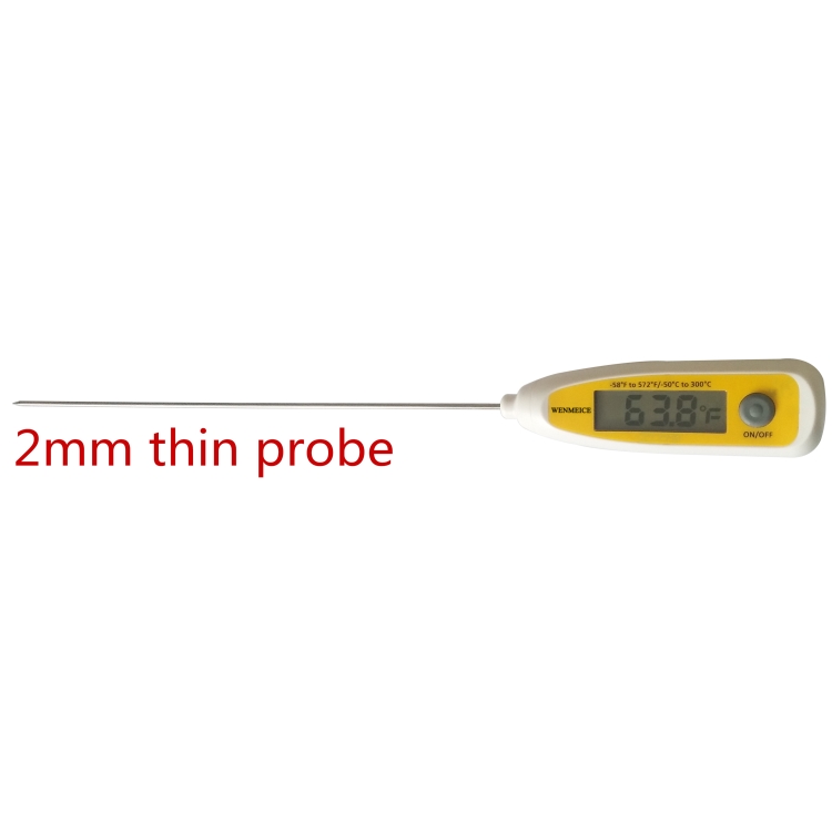 Waterproof Precision 2mm Thin Probe Professional Food Thermometer